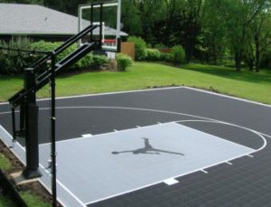 how to build backyard basketball court